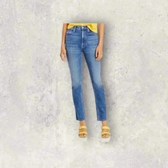 MOTHER High Waisted Rider Skimp Jeans in Cowboys Don't Cry B1267 - Picture 1 of 7